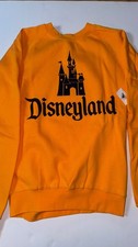 Disneyland 70th anniversary  castle sweatshirt orange picture