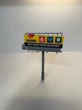 HO Scale Modern Billboard with Multiple Ad Options (V-Faced) picture