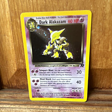 Pokémon TCG Team Rocket Dark Alakazam 1/82 Holo Rare Unlimited picture