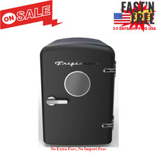 Frigidaire 6 Can Retro Mini Fridge 4L Portable Personal Skincare Cooler Black picture