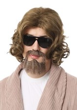Big Lebowski Adult The Dude Wig and Beard Kit picture