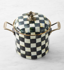 MacKenzie-Childs Stockpot, Courtly Check, 7-Qt. NEW picture