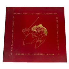 Leonard Bernstein NY Philharmonic 1988 45th Anniversary Debut Program picture