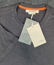 NEW Icebreaker Central Classic Merino Wool Tee Shirt Mens Small Gray picture