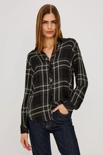 RAILS New Women's Hunter Shirt Onyx Moss Sage All Sizes Ships Free (MSRP 188+) picture