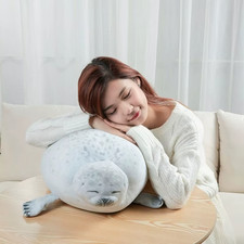 Angry Blob Seal Pillow Chubby 3D Novelty Sea Lion Doll Plush Stuffed Toy Baby Sl picture