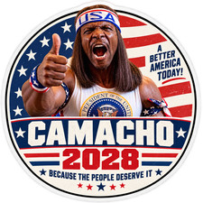 Comacho 2028 Vinyl Sticker Decal Political Idiocracy Funny Truck Car Laptop picture