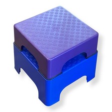 The FIRM Fanny Lifter Exercise Steps Purple Top Blue Bottom 8 Rubber Feet picture