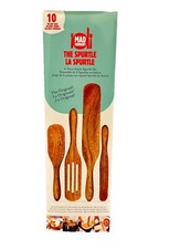 Mad Hungry Spurtle 4pc Set Acacia Premium Wood Finish Cooking Utensils Non-Stick picture