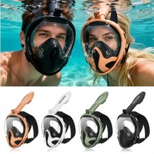 Snorkel Mask 180° Panoramic View Free Breathing Full Face Snorkeling for Adults picture