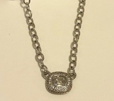 BP April Birthday Necklace on Rhodium picture