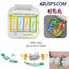 100Pc/box Dental Soft Strata Wedges Diastema Composite Matrix Fits Garrison USA picture
