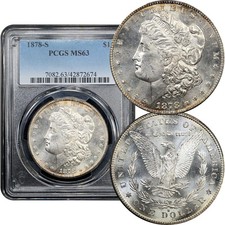 1878-S Morgan Dollar $1 PCGS MS63 picture
