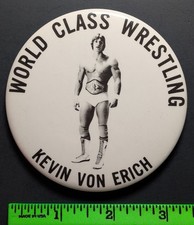 Vintage WCW Kevin Von Erish Wrestling Pinback Pin picture