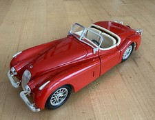 1948 JAGUAR XK 120 ROADSTER- BURAGO 1/24 SCALE model made in Italy-RED *MINT* picture