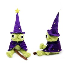 Halloween Moonlight Manor Wizard Frog Plush Toy, Frog Stuffed Animal for Decor picture