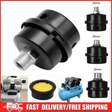 2x Filter Metal Air Compressor Intake Filter Noise Muffler Silencer 1/2