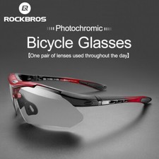 ROCKBROS Photochromic Cycling Sunglasses Outdoor Bike Safety Glasses UnisexUV400 picture