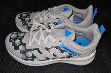adidas Minecraft Fortarun J Collaboration, Size 6.5Y JR1933 Grey Blue picture