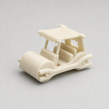 N Scale Model Foot Car 3D Printed Resin 1:160 Matte Ivory Unpainted picture