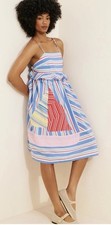 Anthropologie Celandine Sleeveless Square-Neck Knee-Length Dress L NEW picture