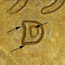 1955 D/D South ~ Lincoln Wheat Cent ~ RPM-001 ~ RE-PUNCHED Mint Mark ~ ERROR picture