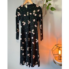 Vintage Diane von Furstenberg 70s Floral Midi Dress picture