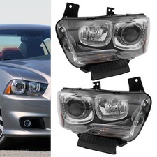 For 2011-2014 Dodge Charger Xenon/HID Headlight Headlamps w/Bulb Left+Right Side picture