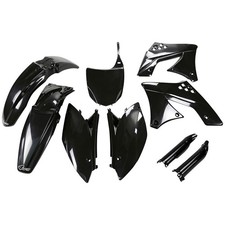 UFO Black Plastic Kit Set Full Complete Kawasaki KX250F 2009-2012 picture