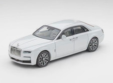 King Model 1/64 Rolls Royce Ghost White Diecast Car Model picture