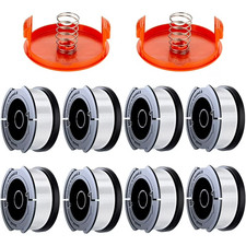 Black & Decker Replacement 10 Piece String Trimmer Spools & Cap AF-100 .065 picture