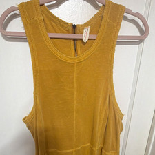 Daily Practice by Anthropologie Yellow Sleeveless Scoop Neck Jumpsuit 2X Plus picture