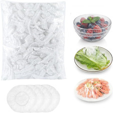 100 Pcs Disposable PE Food Cover Stretch Lids for Bowl Plate Container Storage picture