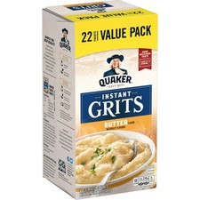 Quaker Butter Naturally Flavored Instant Grits, 0.98 oz 22 Count picture