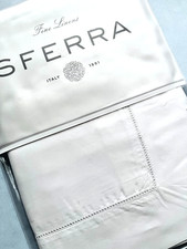 Sferra Giza 45 Percale 1835 Boudoir Sham White Egyptian Cotton 12x16