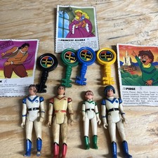 Vintage 1984 Voltron Defender of the Universe Lion Pilots With Keys No Helmets picture