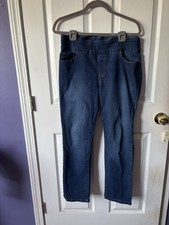 Gloria Vanderbilt Pull On Amanda Jeans - Womens 14 Short High Waist Blue picture