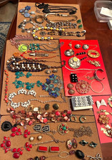 Large Lot of Vintage Costume Jewelry  picture