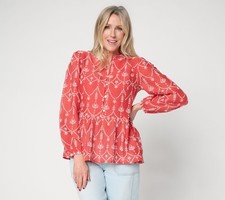 LOGO Lavish Women's Top Sz S Make Your Selection: by Lori Goldstein Red A744300 picture