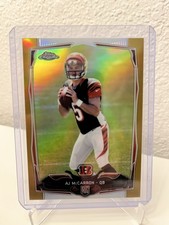 2014 Topps Chrome A.J. McCarron Rookie RC Gold Refractor /50 #144 Bengals picture