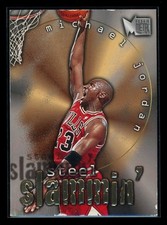 MICHAEL JORDAN 1996 Fleer Metal #6 Steel Slammin' Insert Chicago Bulls HOF picture