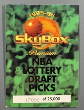 1995-96 SkyBox Premium NBA Lottery Draft Picks Checklist 17098/25000 picture