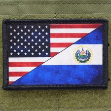 USA El Salvador Patch Moral Tactical Military Hook & Loop 3x2 picture