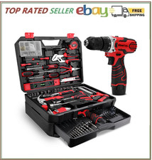 KingTool 276 Piece Tool Set Kit Tool kit with 12V Cordless Power Drill Driver picture