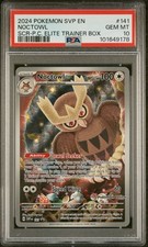 2024 POKEMON STELLAR CROWN POKEMON CENTER ETB PROMO #141 NOCTOWL PSA 10 GEM MINT picture