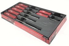 Snap On Tools RED 7pc Hard Handle Combination Screwdriver Set SDDX70AR NEW USA picture