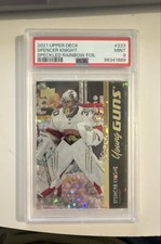 21-22 UD Series 1 - Young Guns Spencer Knight #223 Speckled Rainbow Foil (RC) picture