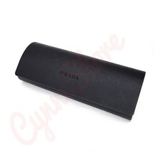 Prada Universal Black Small Hard Case for Eyeglasses with Cleaning Cloth & Box picture