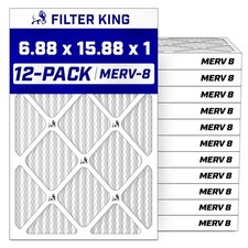 Filter King 6.88x15.88x1 Air Filter MERV 8, AC Furnace Filters (12-Pack) picture
