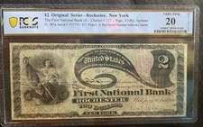 1865 $2 Lazy Deuce - Rochester, NY FR.387a Serial #575770 picture